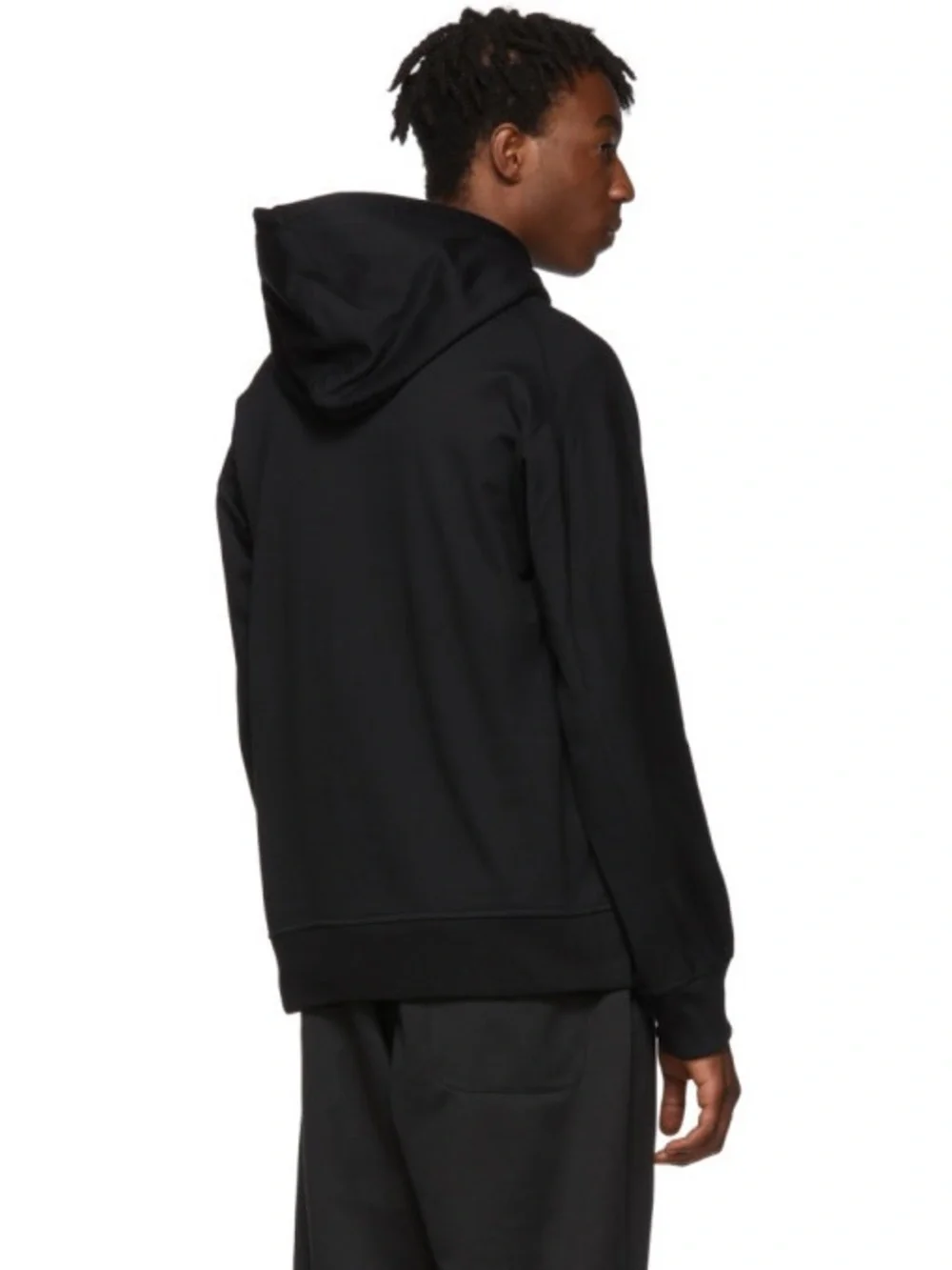 Y-3 x Adidas Yohji Letters Hoodie in black